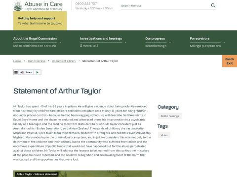 statement-of-arthur-taylor